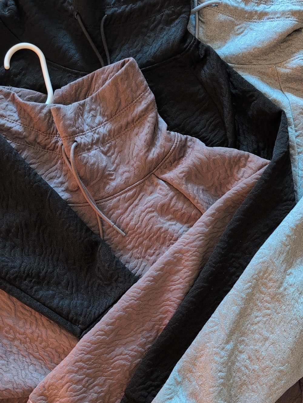 3 Juicy Couture Quilted Pullover Hoodies